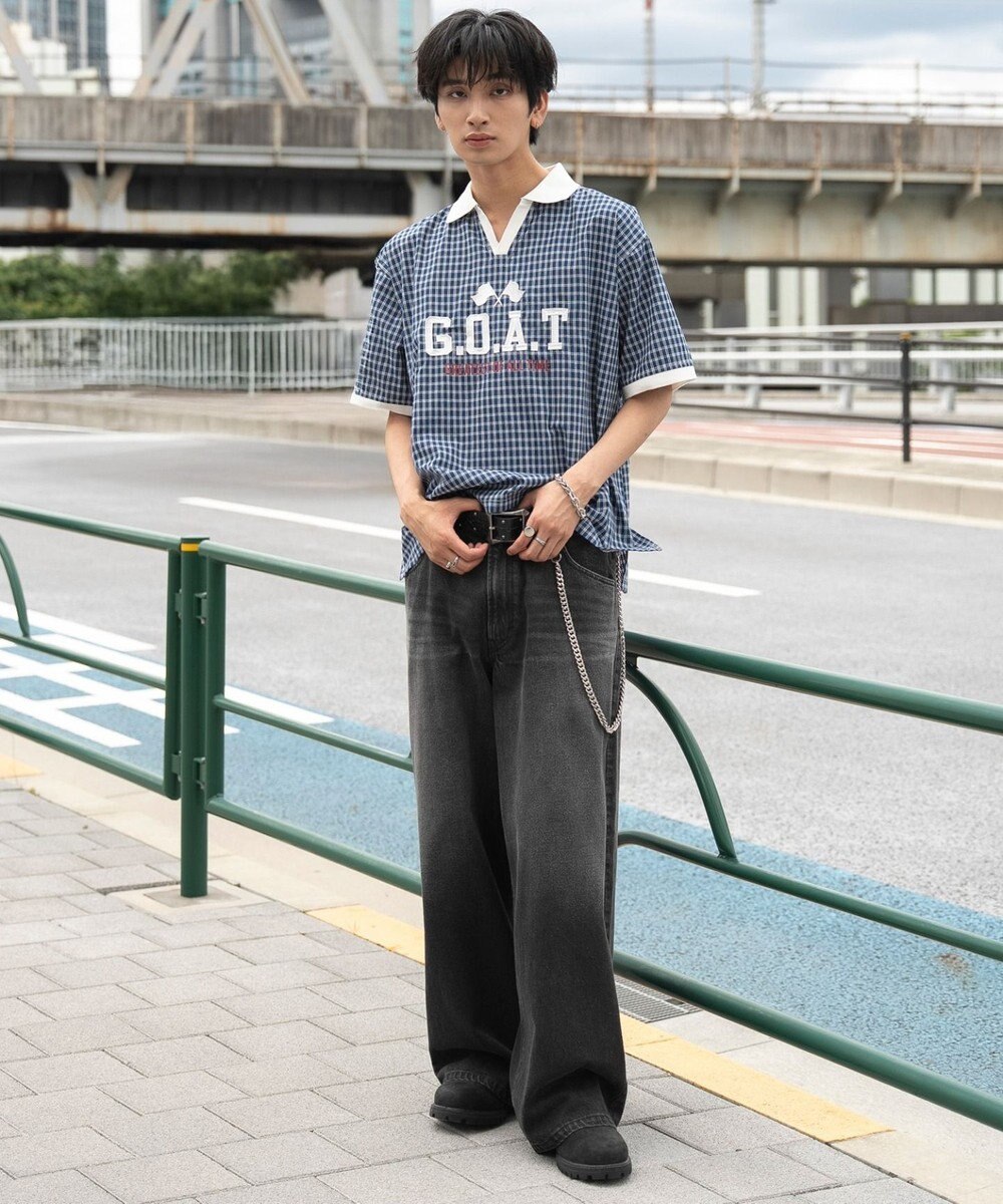 WEGO 【ユニセックス着用ITEM】チェックゲームシャツ 