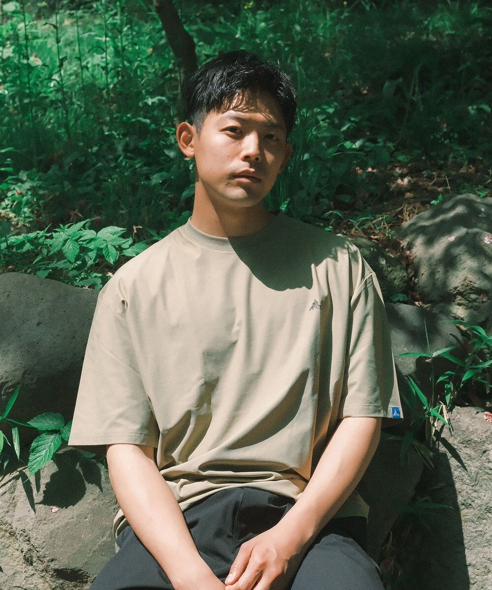 SHARE PARK MENS 【UVカット・吸水速乾・ストレッチ・軽量 】バンダナバックプリントＴシャツ 