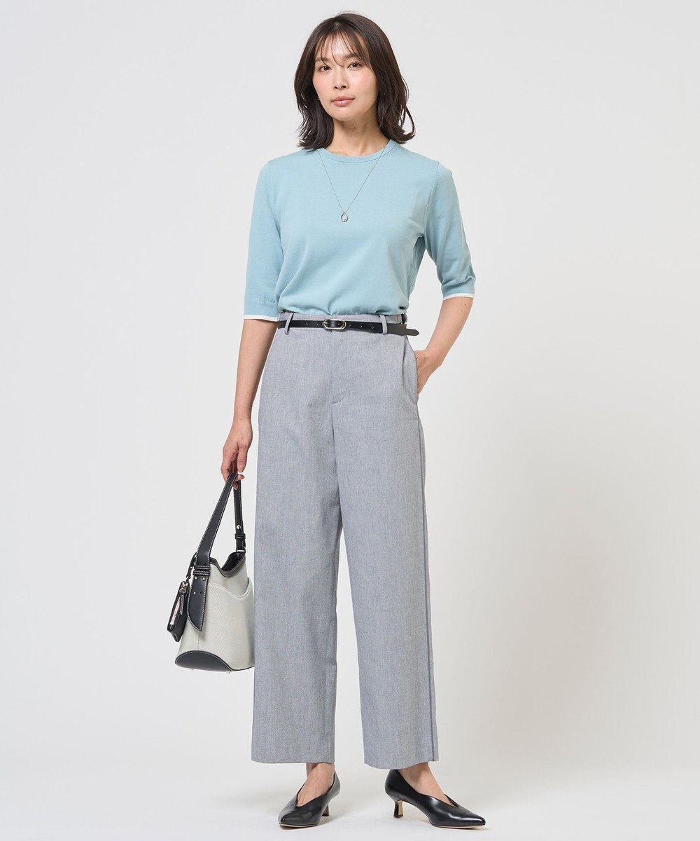 J.PRESS LADIES BASIC HT COTTON クルーネック ニット 