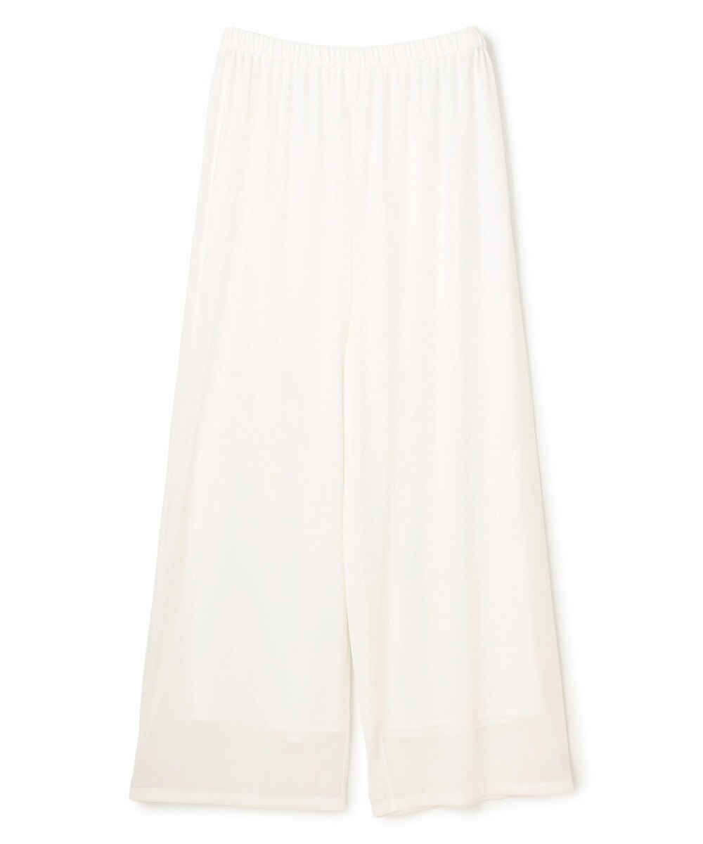 uncrave トリコットシフォン ギャザーパンツ 