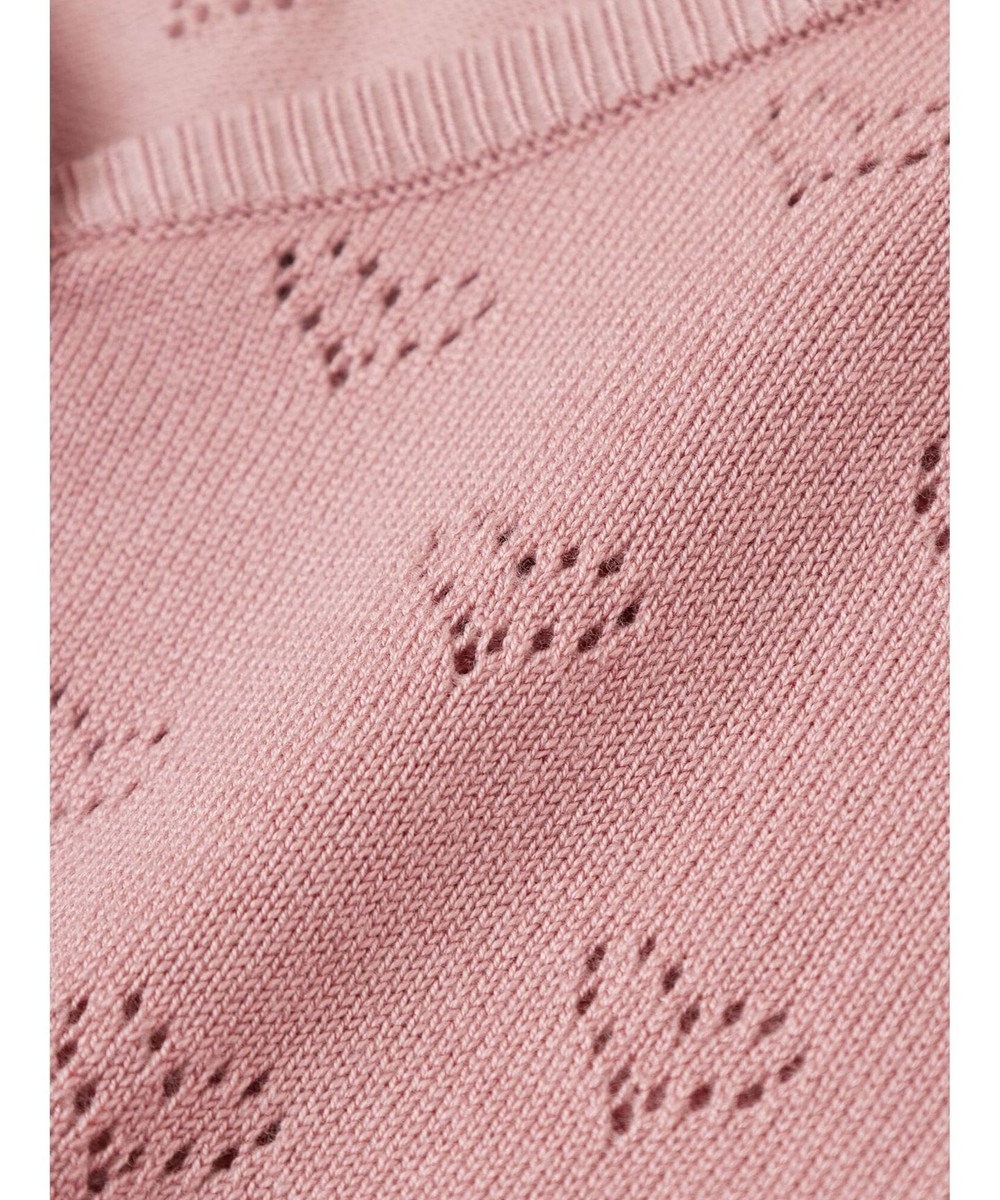 Green Parks ・ｓｗｉｎｇ　ｂｙ　ハート柄スカシニットカーディガン 