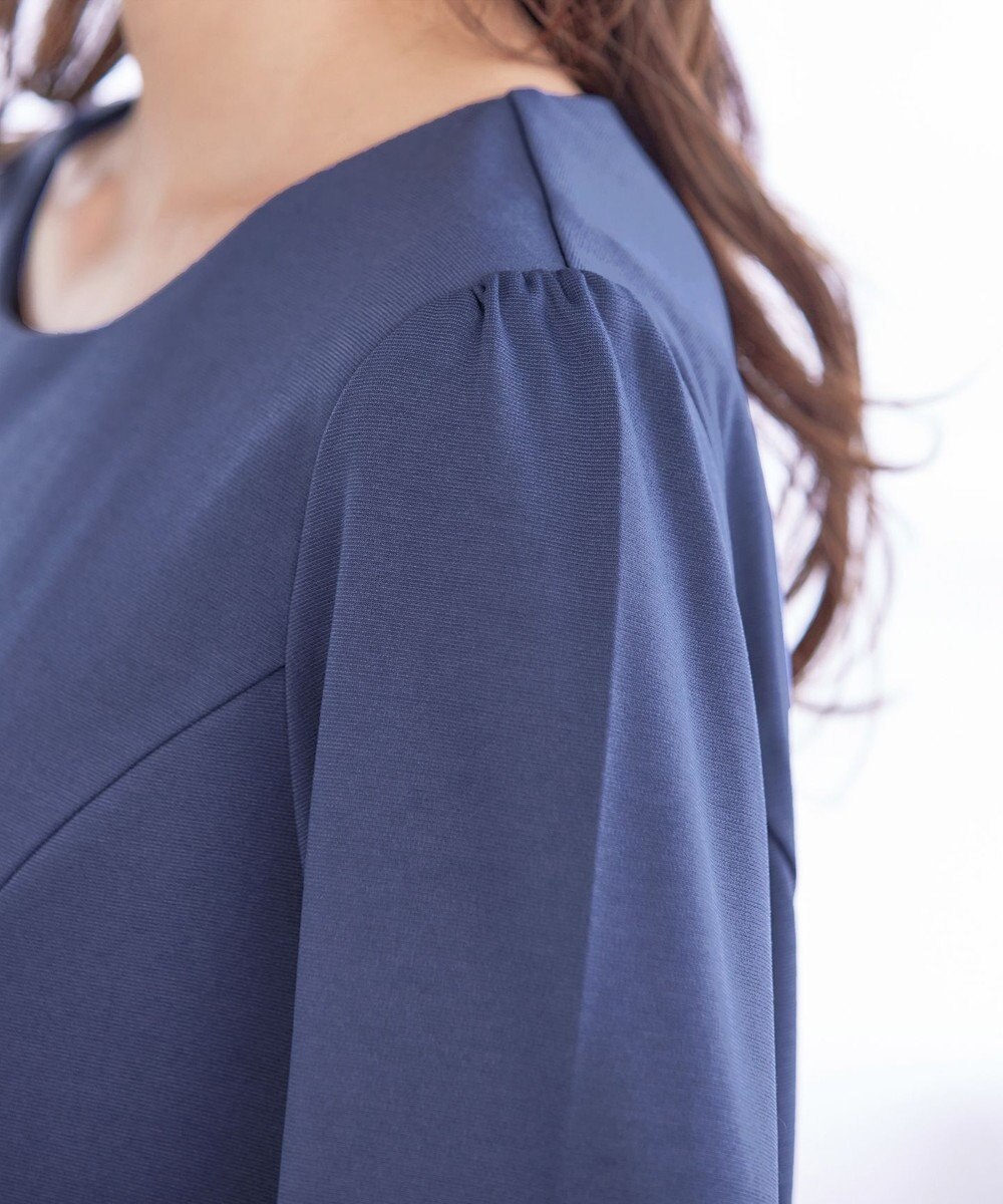 Tiaclasse L 【洗える】サイドリボンポンチチュニック 