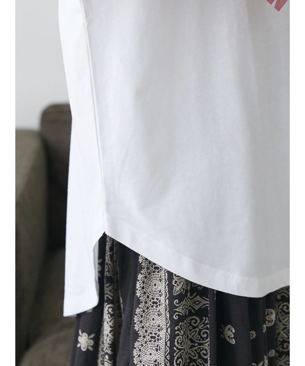 CRAFT STANDARD BOUTIQUE シルケット天竺　ロゴＰＴ裾ラウンドチュニックＳ／Ｓ 