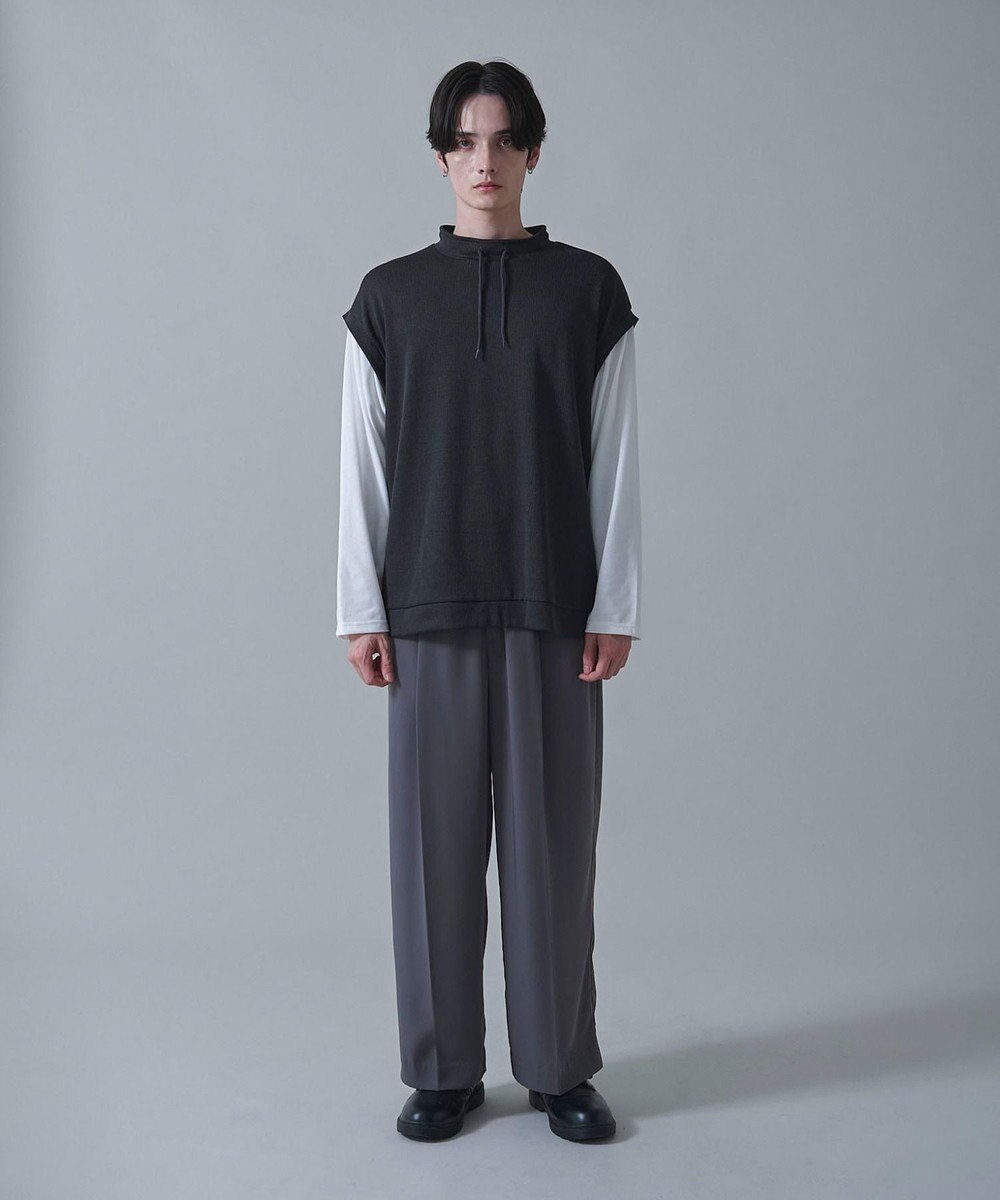 WEGO フェイクレイヤードモックネックベストT（LS） 