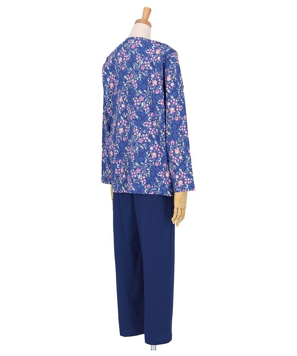 WACOAL ミントン 長袖 長ズボン パジャマ 綿100%(本体) NDX552 /ワコール 