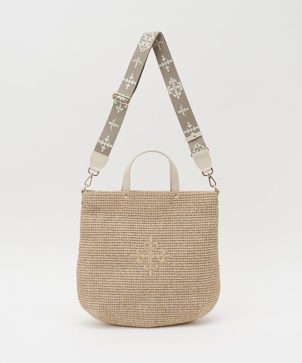 russet スリム2WAYトートバッグ <ナイロンラフィア>(CE-1717-WEB) 