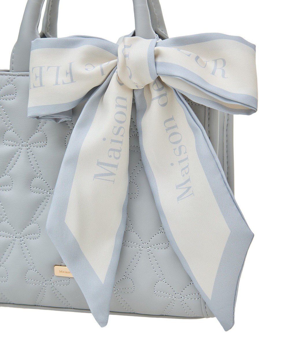 Maison de FLEUR EC限定スカーフ付リボンキルティングバッグ 