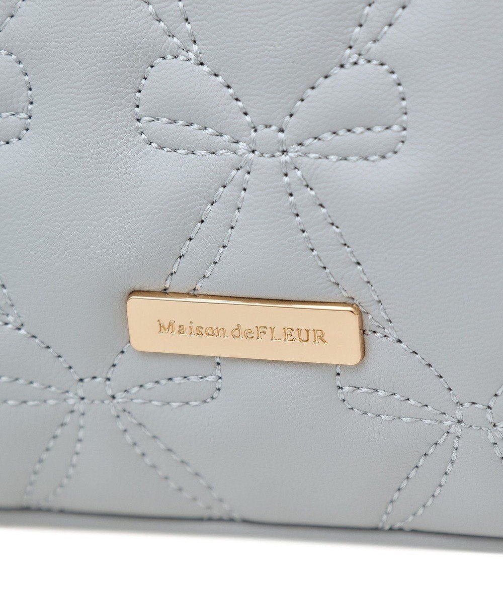 Maison de FLEUR EC限定スカーフ付リボンキルティングバッグ 