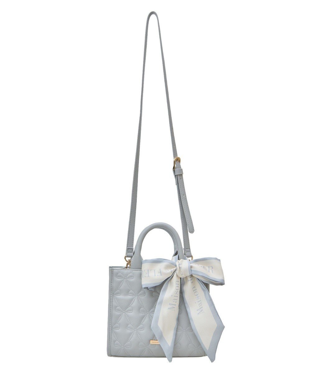 Maison de FLEUR EC限定スカーフ付リボンキルティングバッグ 
