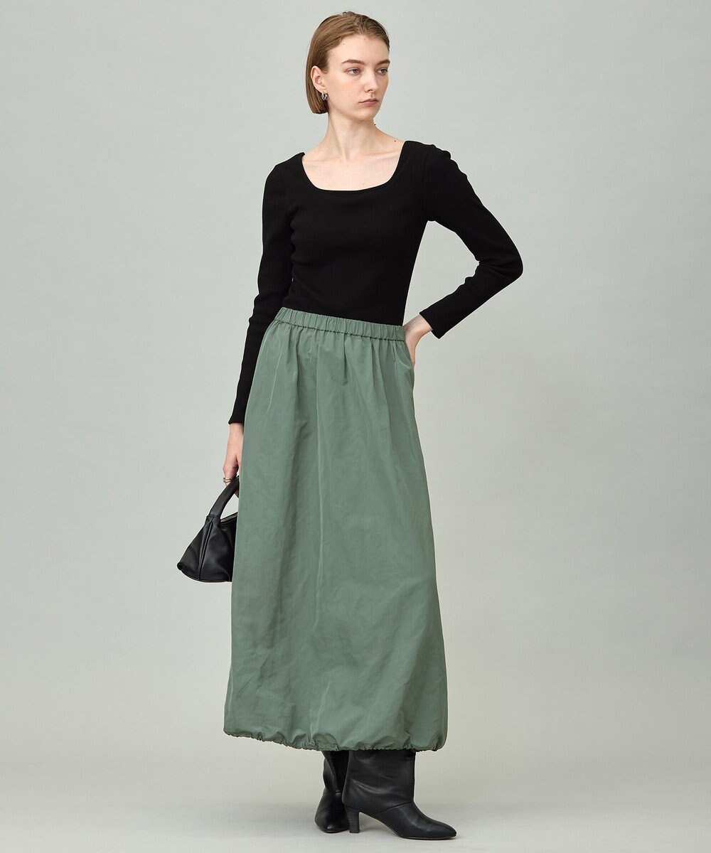 ICB L エステルメモリータフタ バルーンスカート 