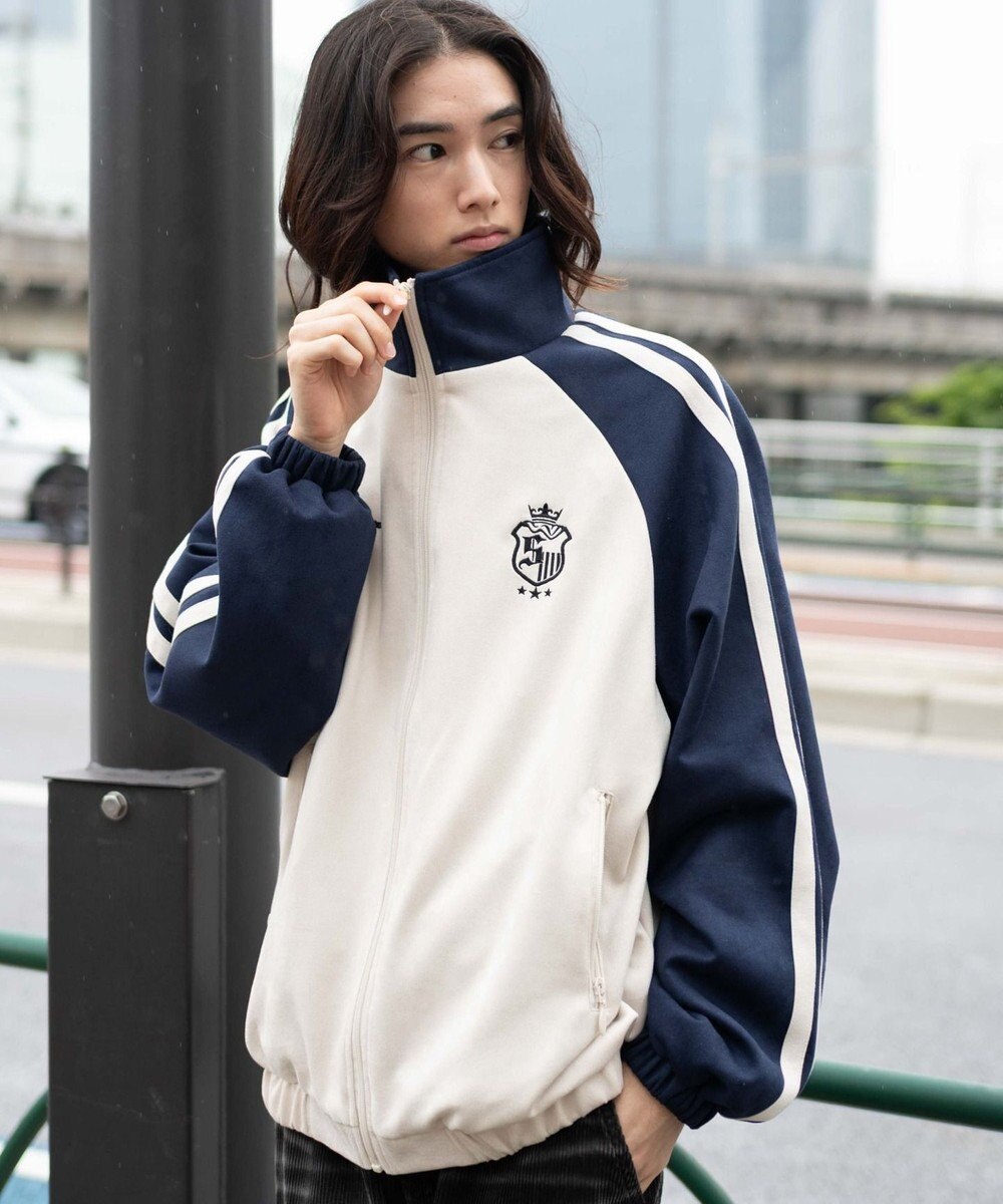 WEGO 【ユニセックス着用ITEM】フェイクスウェードトラックジャケット 