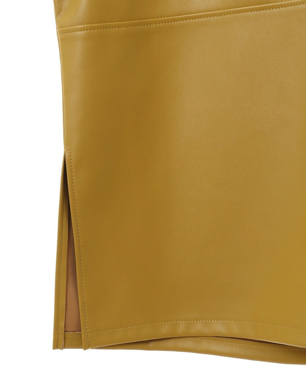 Green Parks フェイクレザーＶネックベスト 