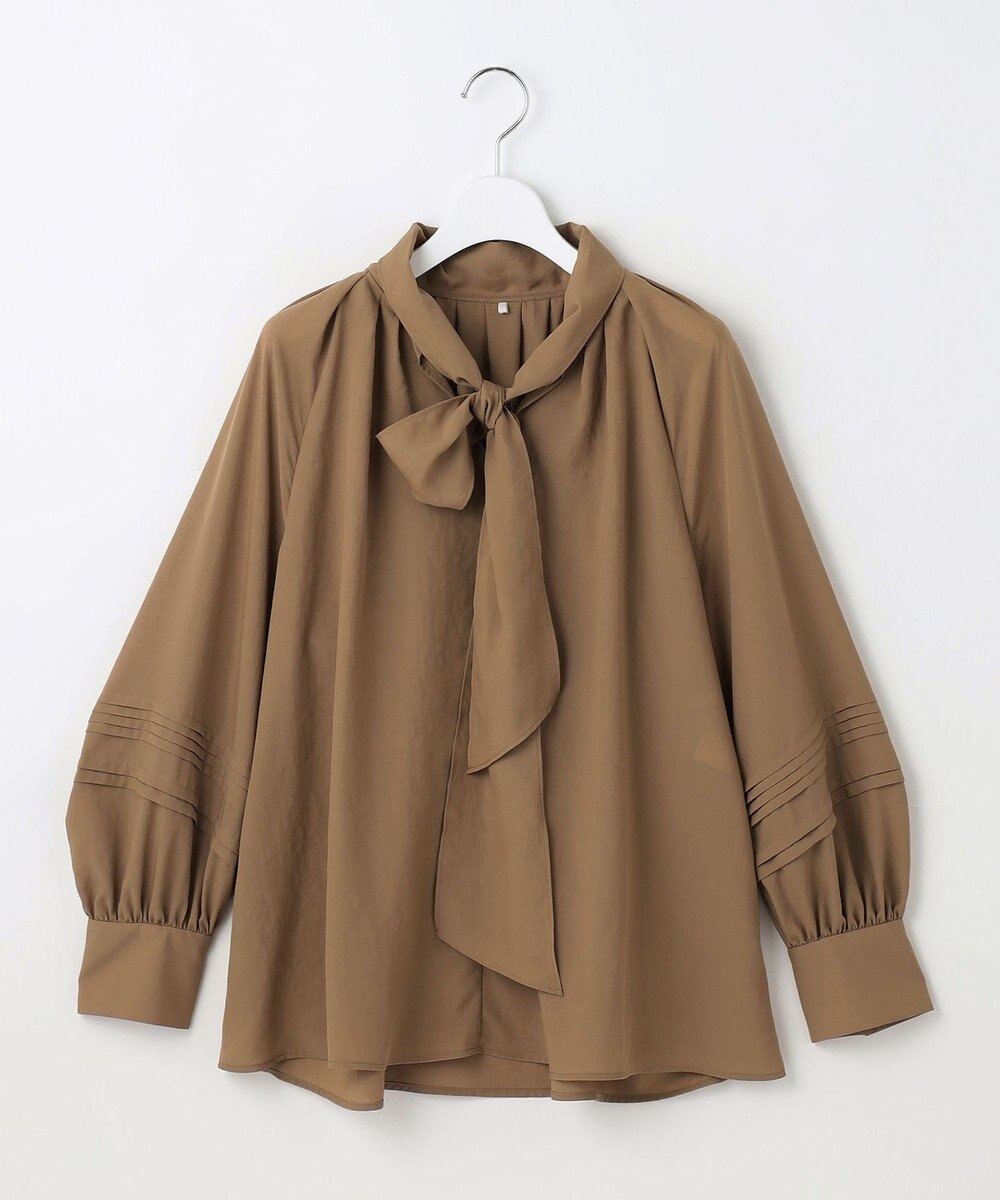 自由区 【カタログ掲載】ソフトスパンビエラボウタイ ブラウス 