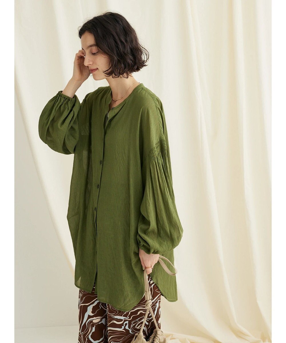 CRAFT STANDARD BOUTIQUE ウ゛ィンテージボイルソデシャーリングチュニック 