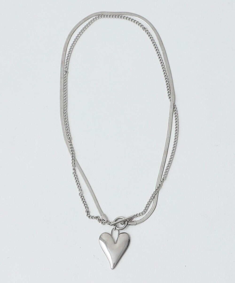WEGO Lハートモチーフ2連ネックレス 