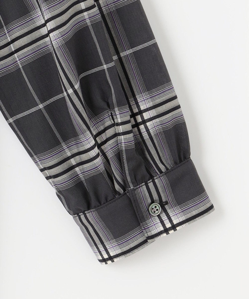 J.PRESS LADIES 【WEB限定カラーあり・洗える】SOFT SHEER チェック ロング シャツ 