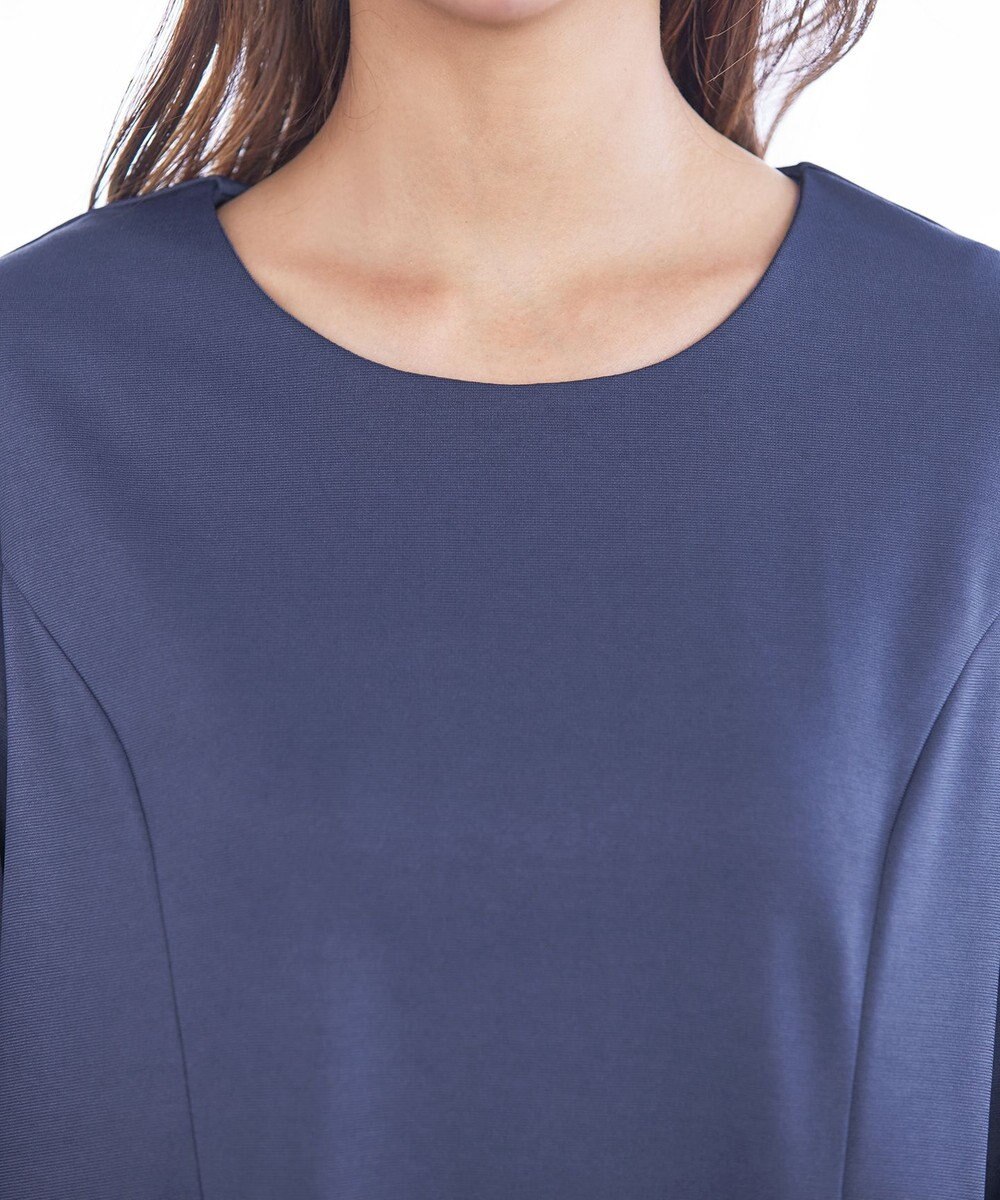 Tiaclasse L 【洗える】サイドリボンポンチチュニック 