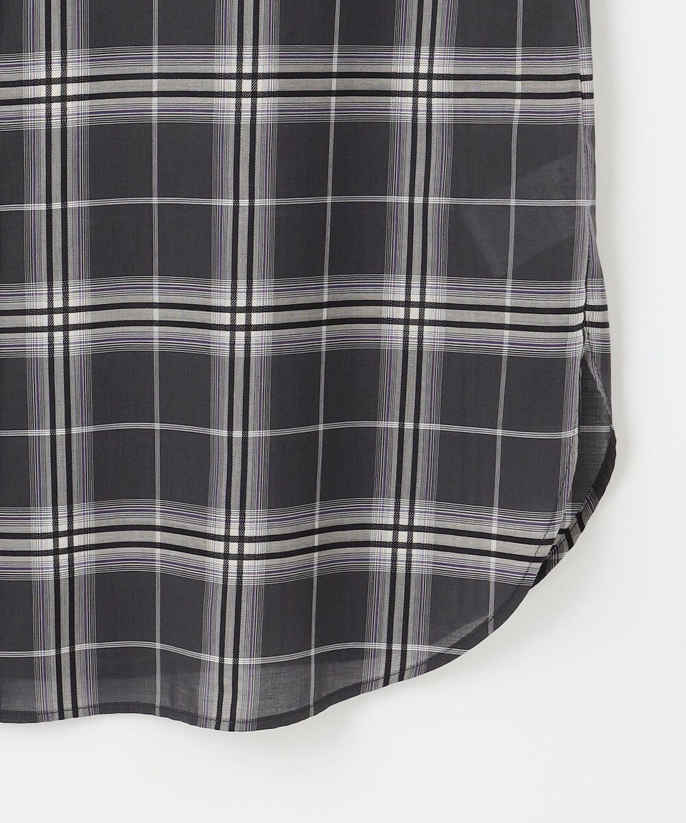 J.PRESS LADIES 【WEB限定カラーあり・洗える】SOFT SHEER チェック ロング シャツ 