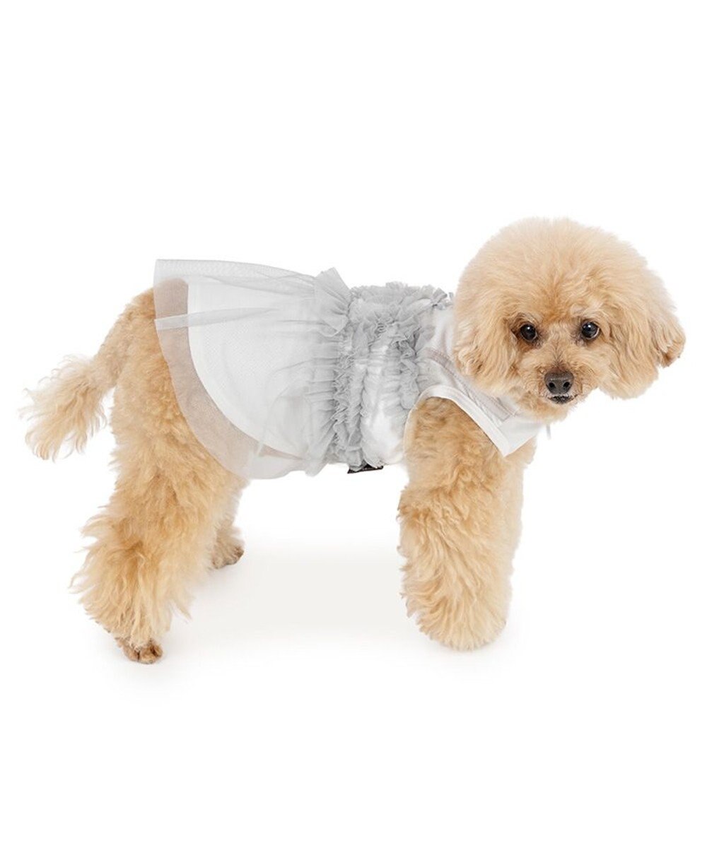PET PARADISE ペットパラダイス チュール タンクトップ 《グレー》 小型犬 