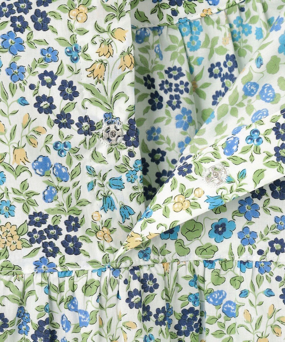 J.PRESS LADIES L 【洗える】Liberty Lilibet＆Hannah Rose スタンドカラー ブラウス 