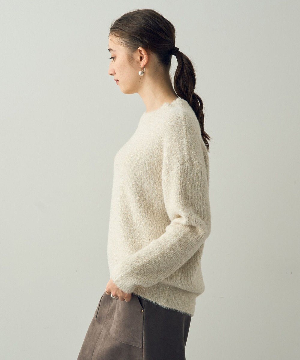 YECCA VECCA 2wayラメフェザーニット 