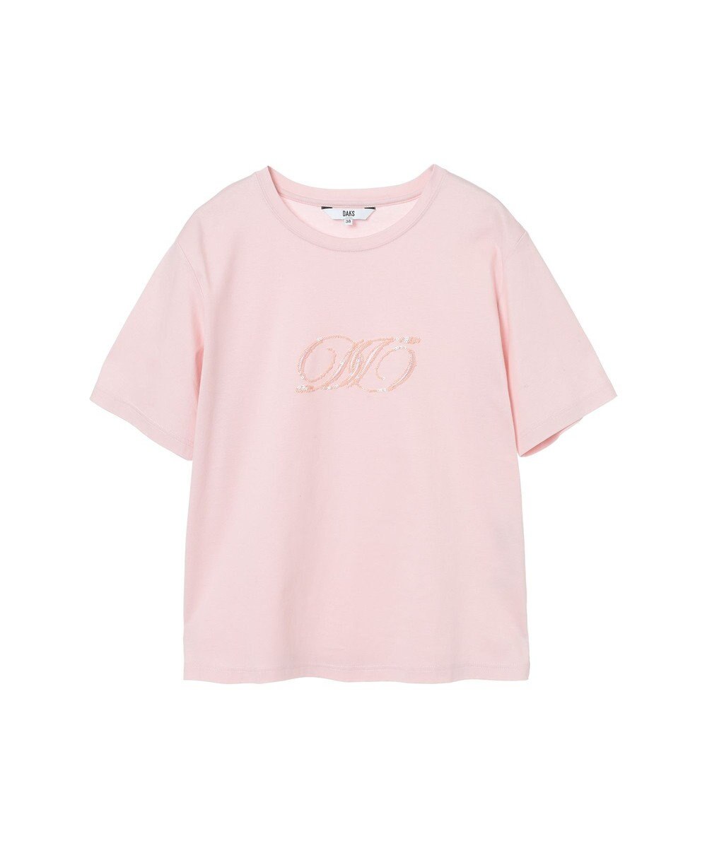 DAKS ロゴ スパンコール Tシャツ 