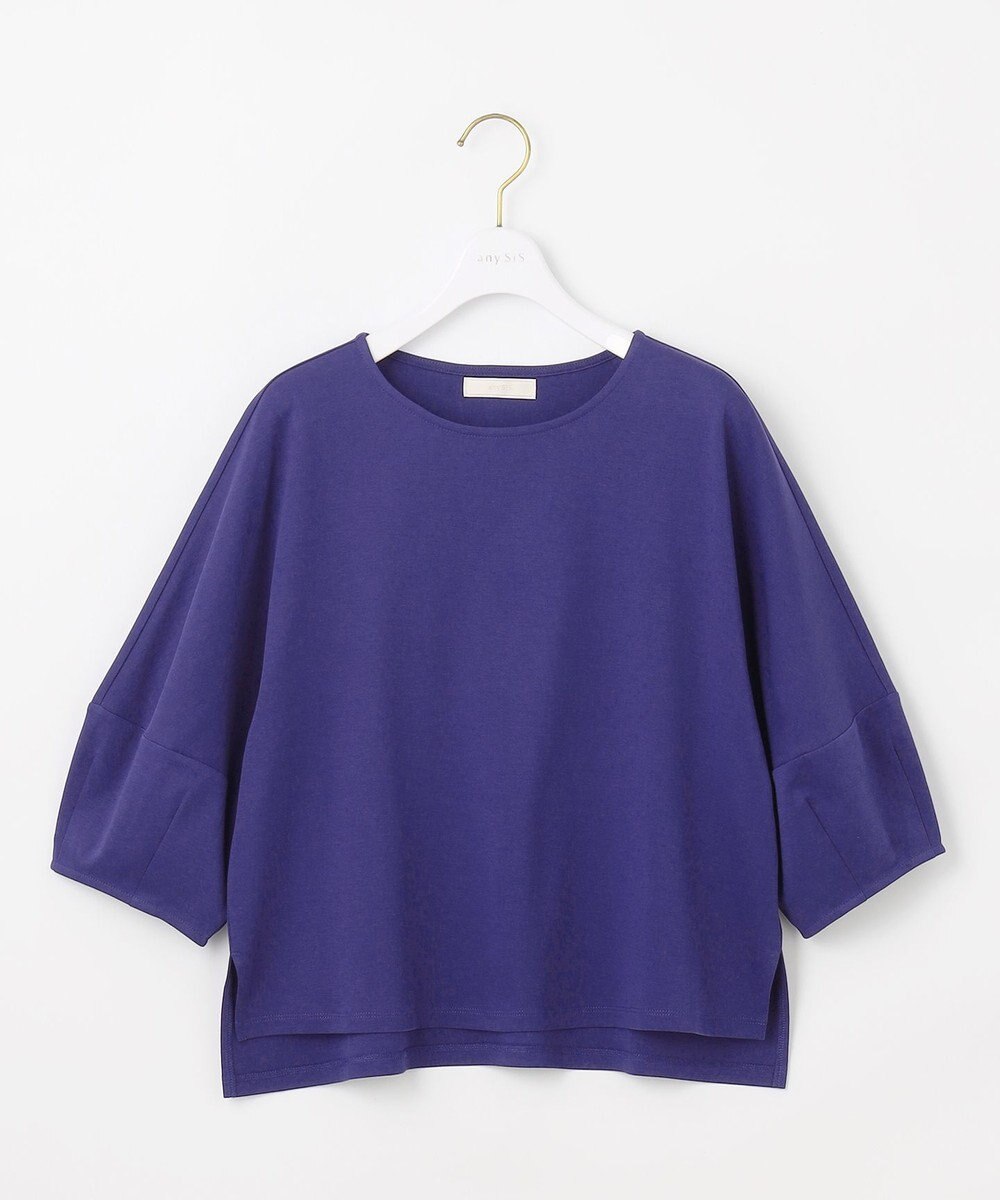 ANY SIS S 【撥水・汗ジミ防止・UVケア・洗える】スーピマスムース クロップド Tシャツ 