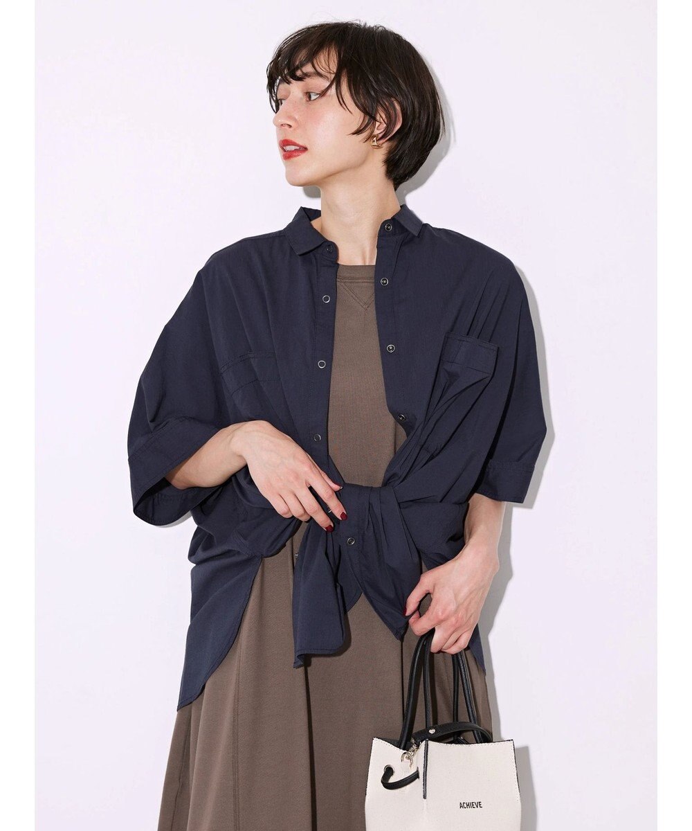 AMERICAN HOLIC ＷポケットバックタックＢＩＧシャツ 