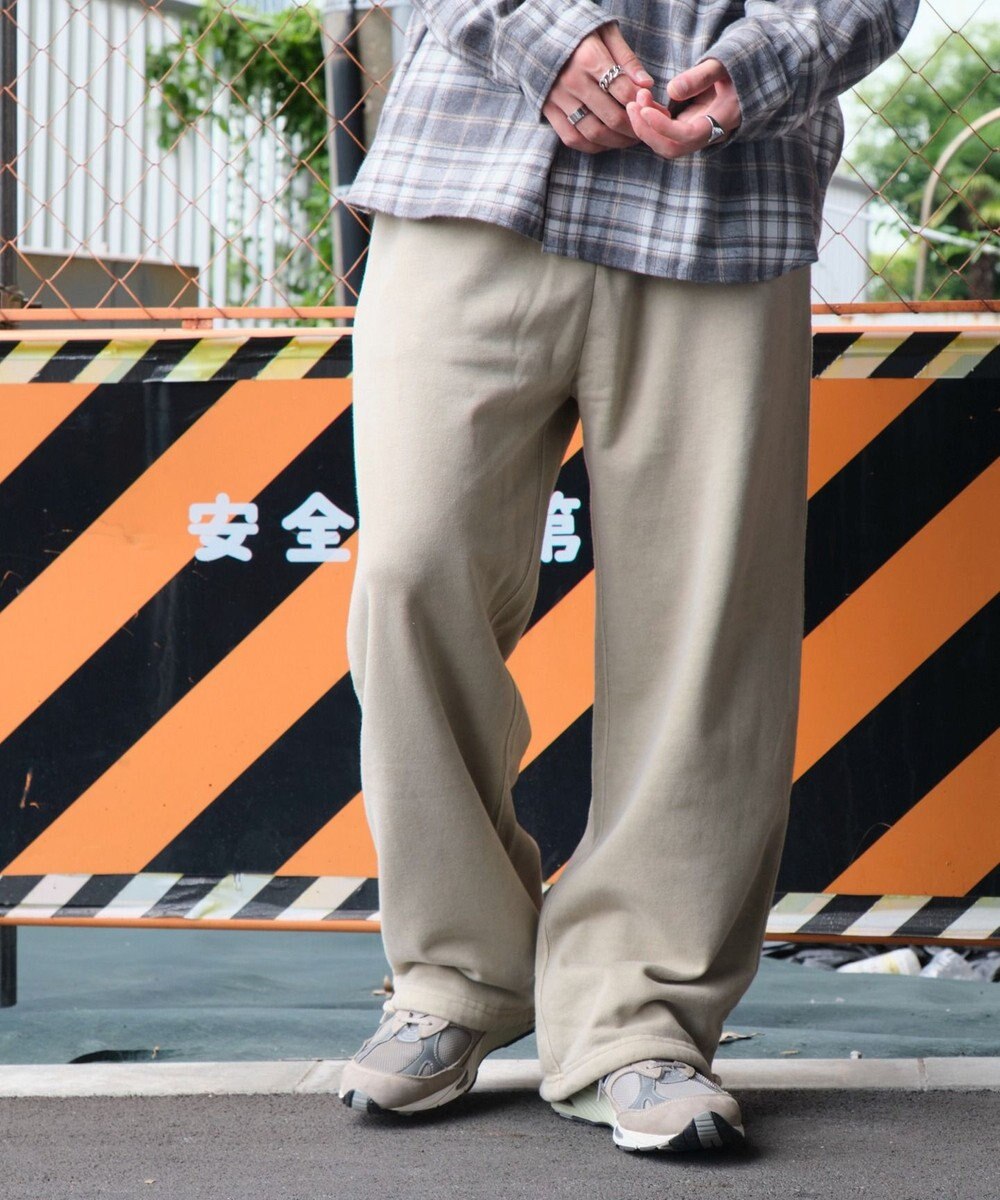 WEGO アシッドウォッシュワイドスウェットパンツ 