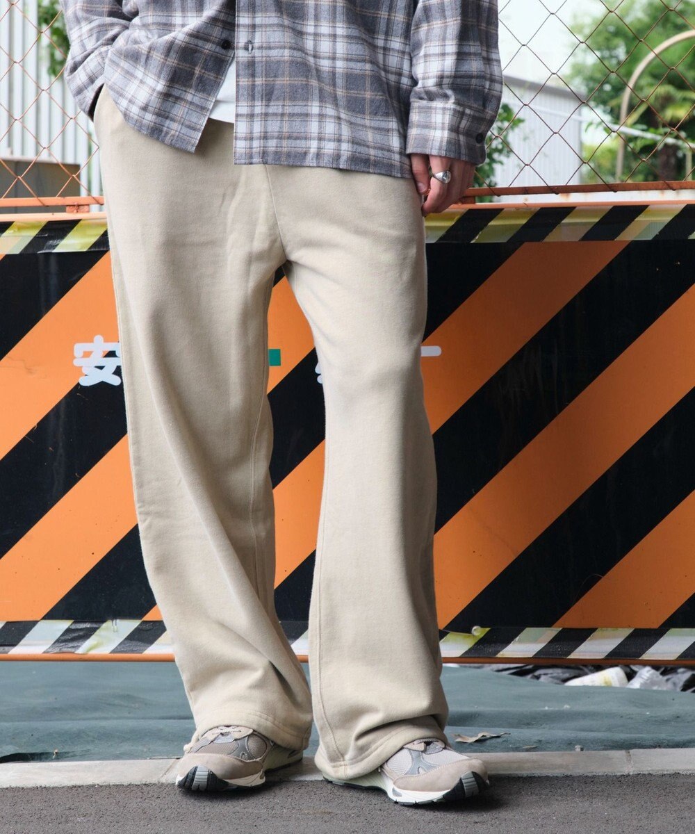 WEGO アシッドウォッシュワイドスウェットパンツ 