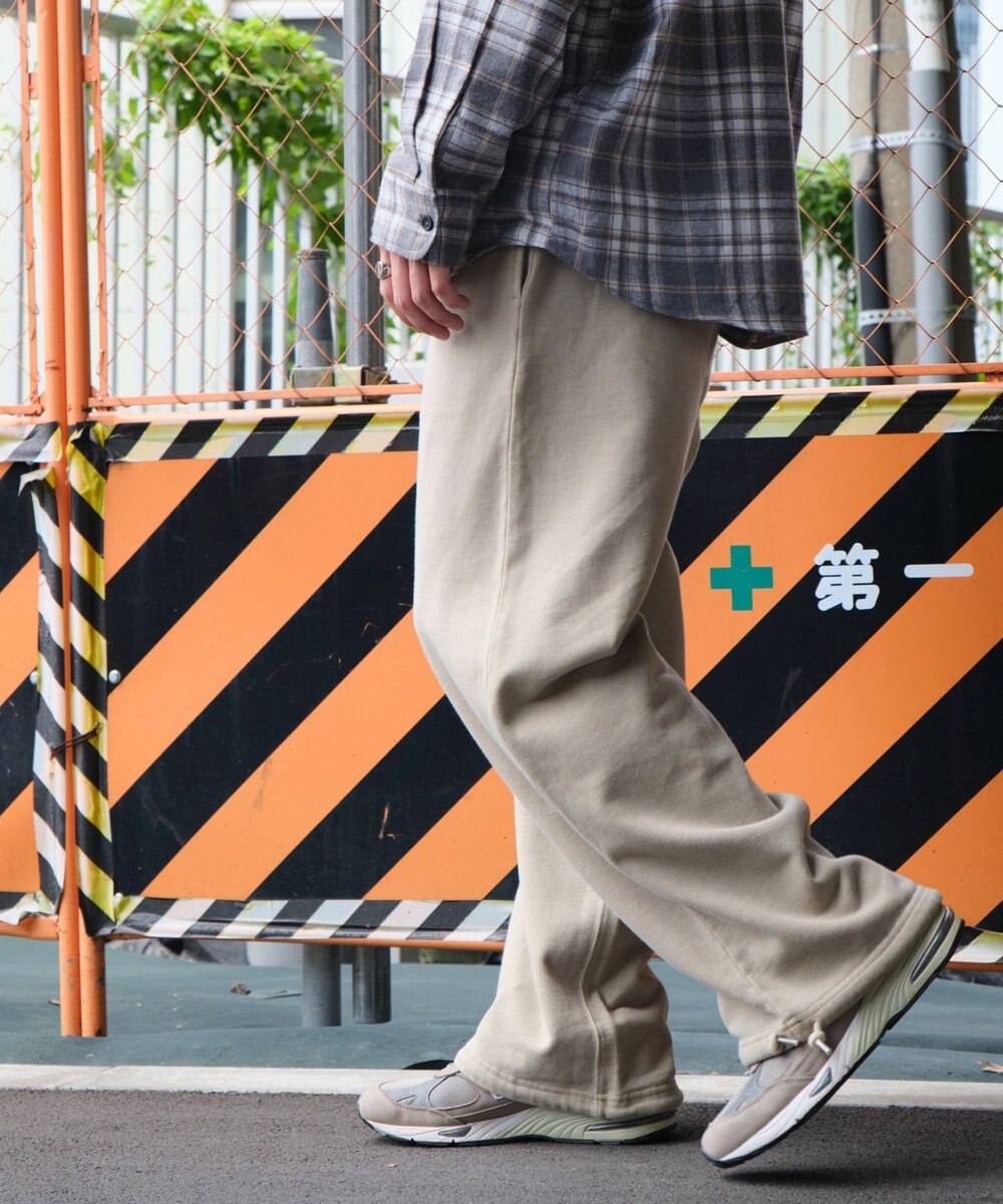 WEGO アシッドウォッシュワイドスウェットパンツ 