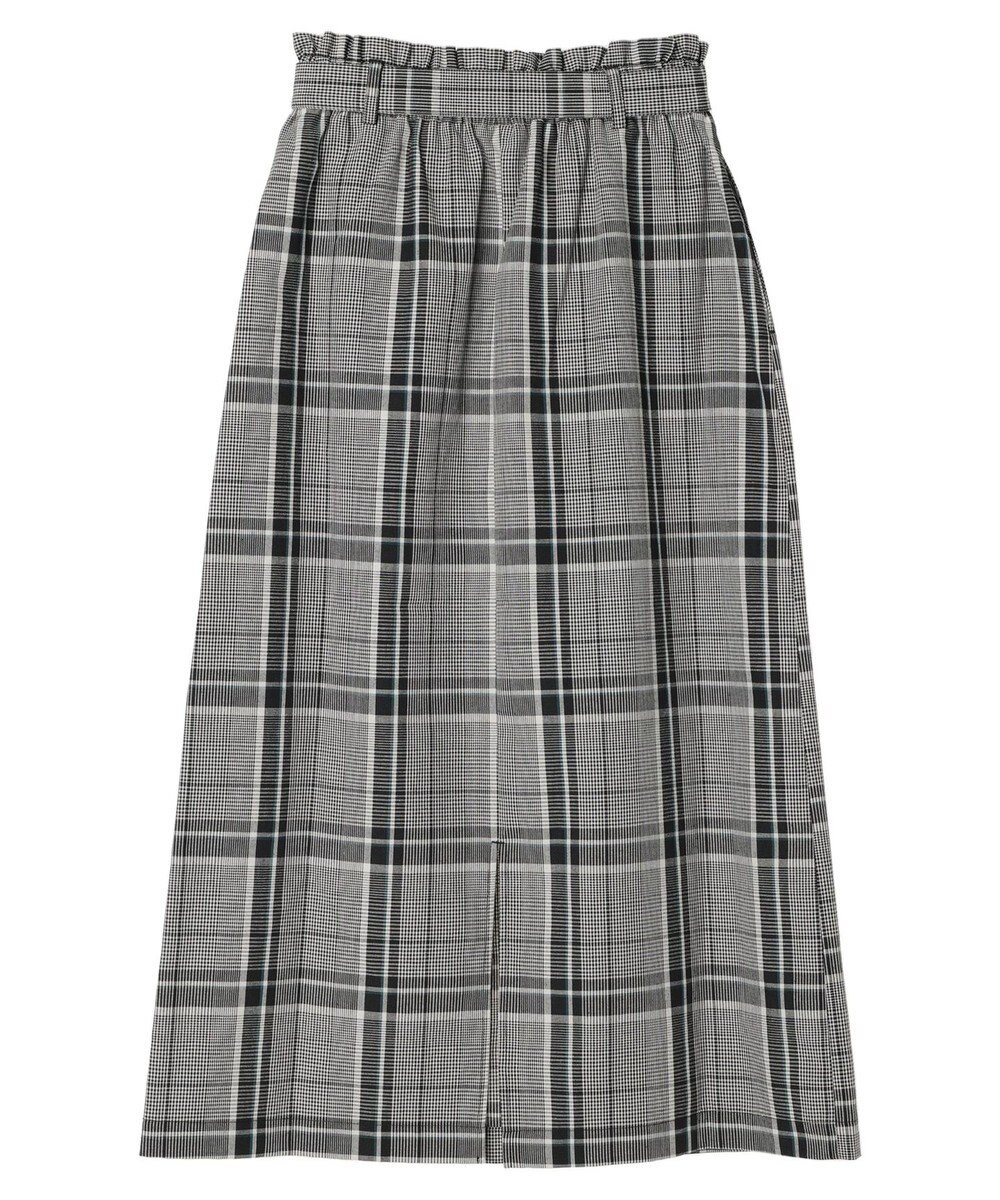 Green Parks 綿麻混バックルベルト付タイトスカート 