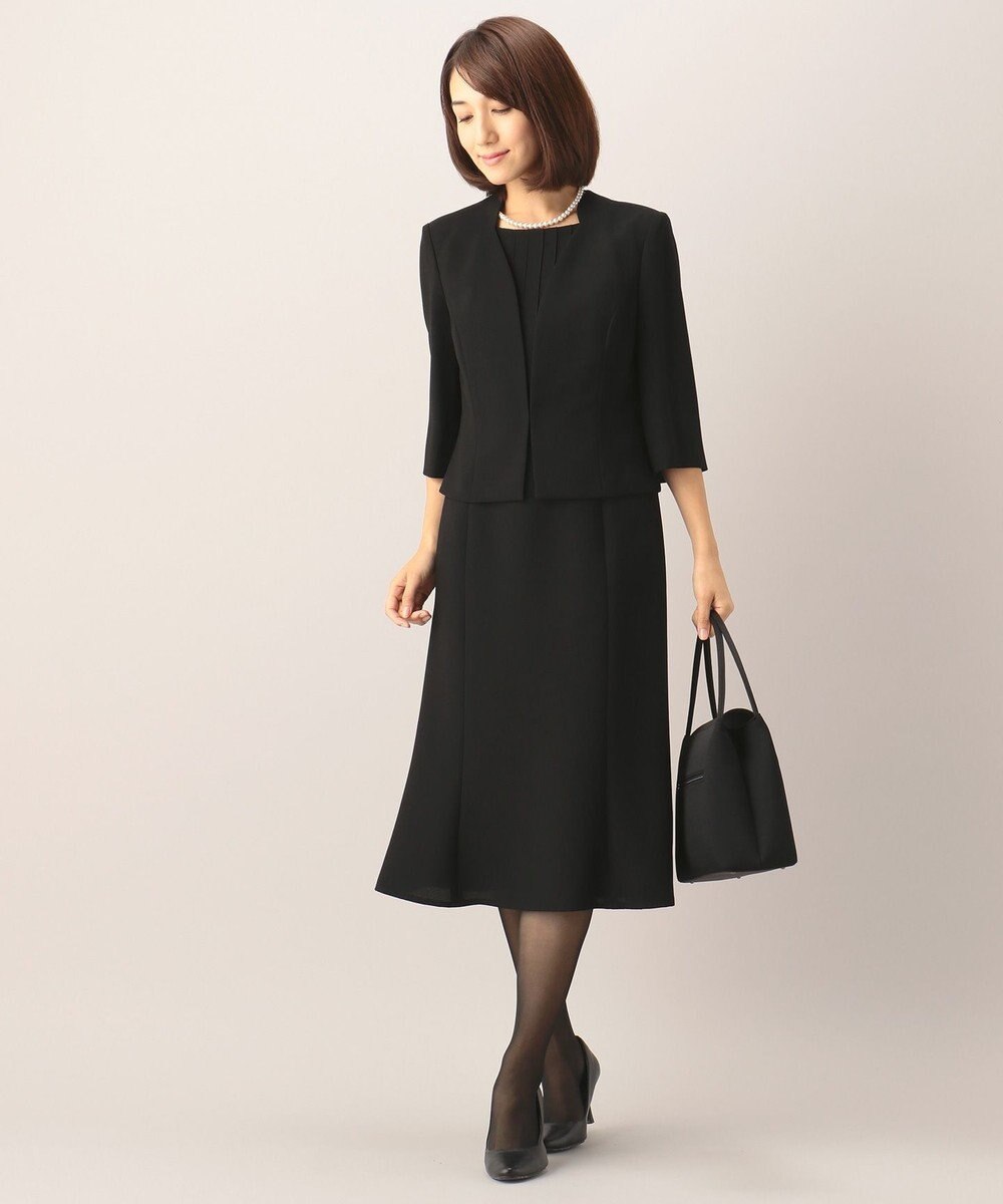 自由区 FORMAL 【前開きワンピース】ネルファータリンググログラン ジャケット+ワンピース 