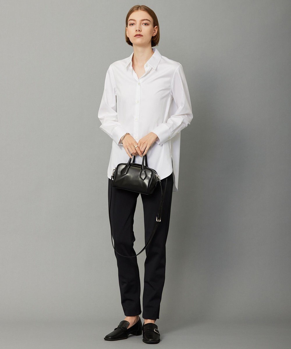 ICB 【洗える】 コットンサテンシャーティング シャツ 