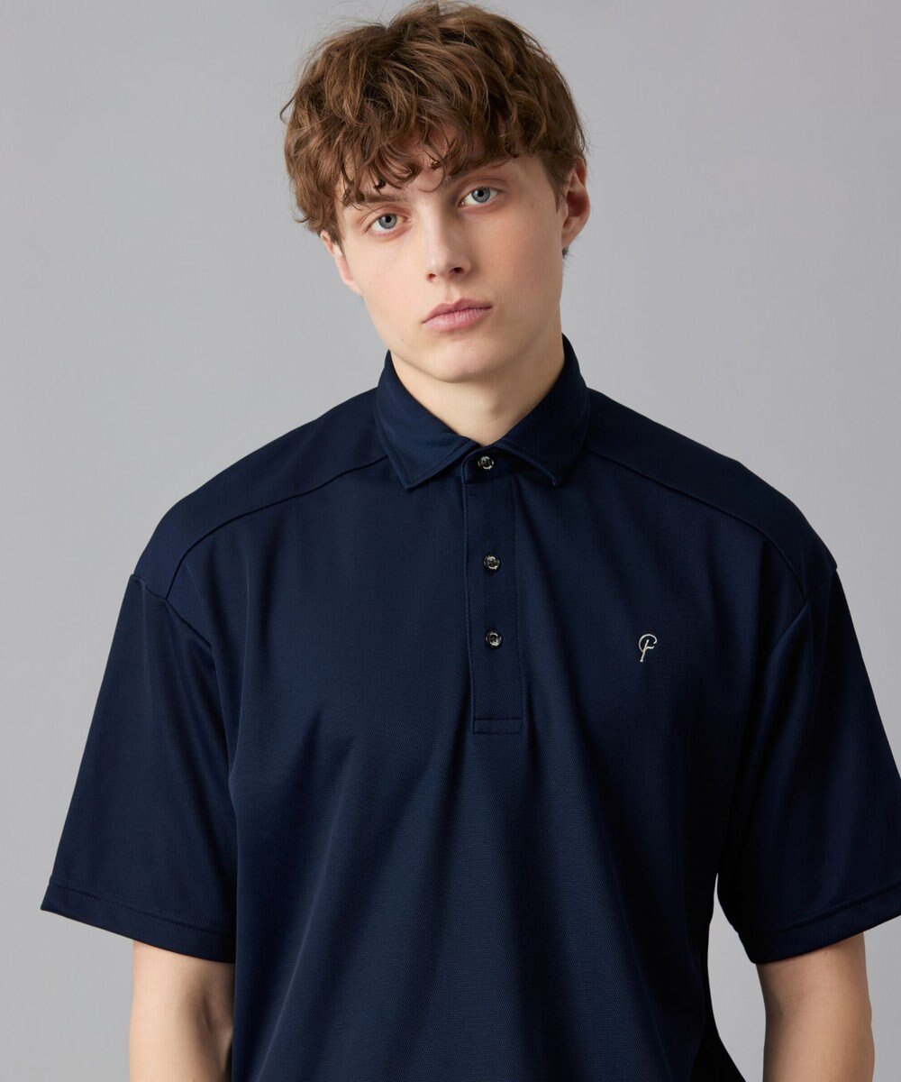 23区GOLF 【23Fondation/MEN】【UVケア】ハイブリッド ポロシャツ 
