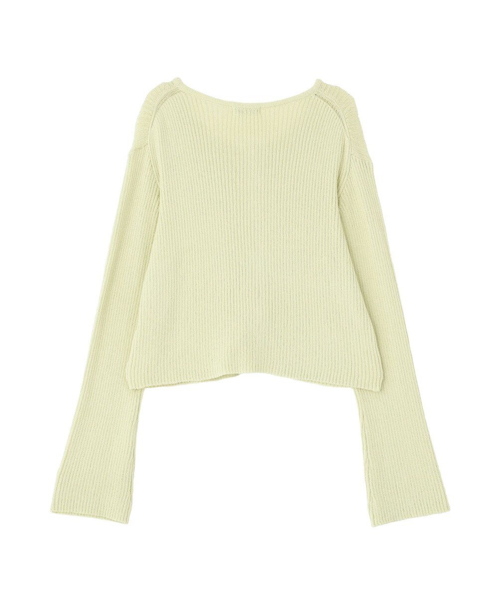 earth music&ecology 【予約】リブクロップドカーディガン 