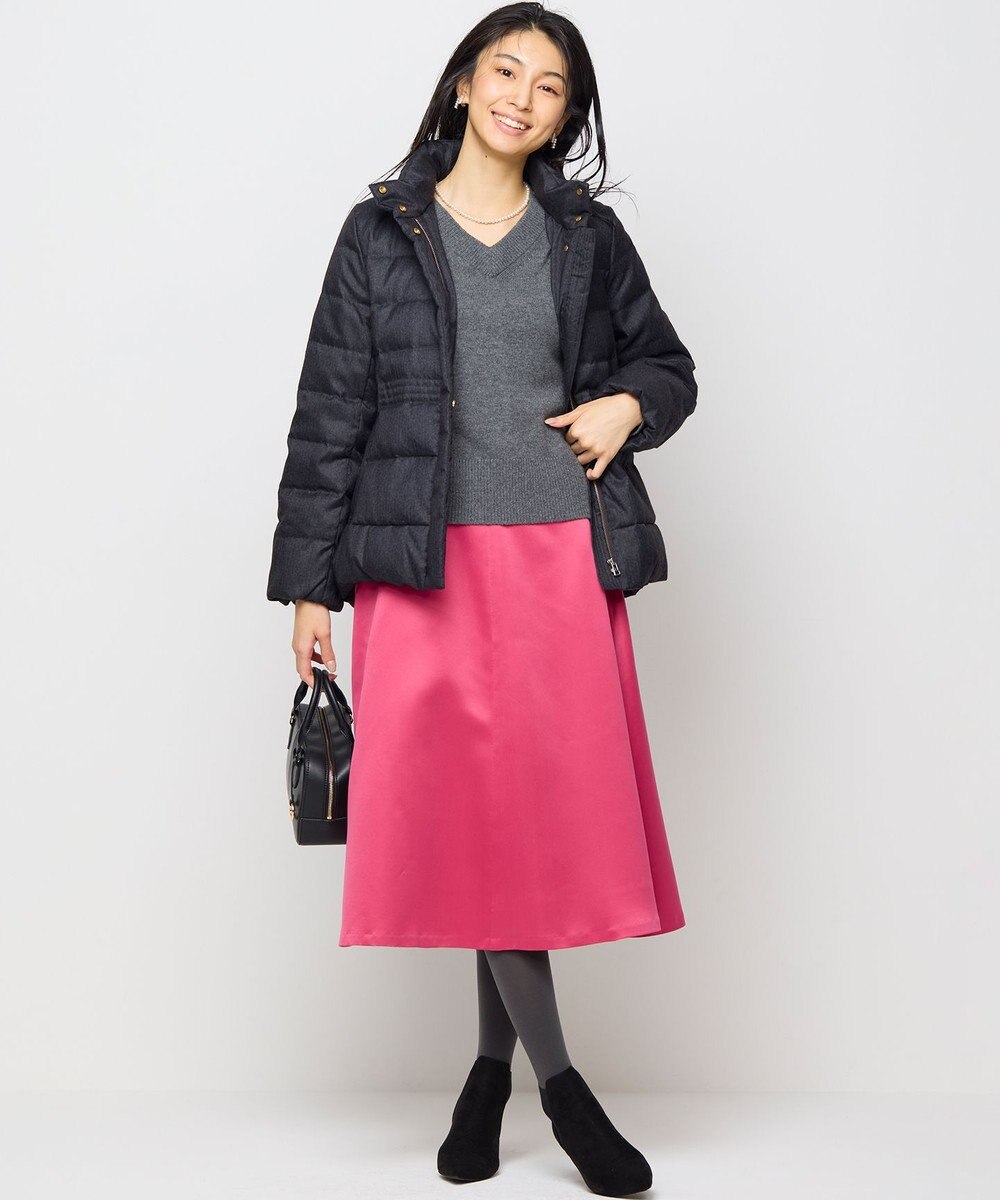 組曲 S ライトタフタショートダウンコート 