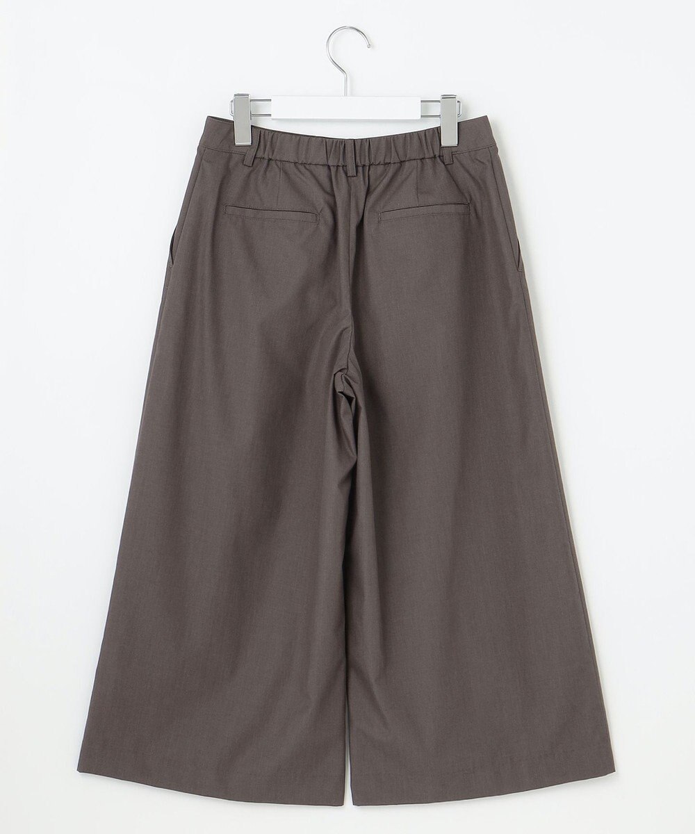 J.PRESS LADIES S 【洗える】ソフトシャンブレー ワイド パンツ 