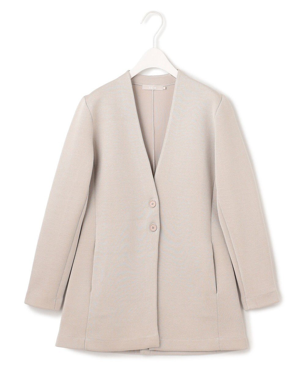 ICB L 【洗える】シャイニースムースジャケット 