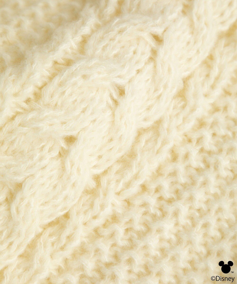 earth music&ecology 【予約】Disney/ポイントミッキーケーブルニット 