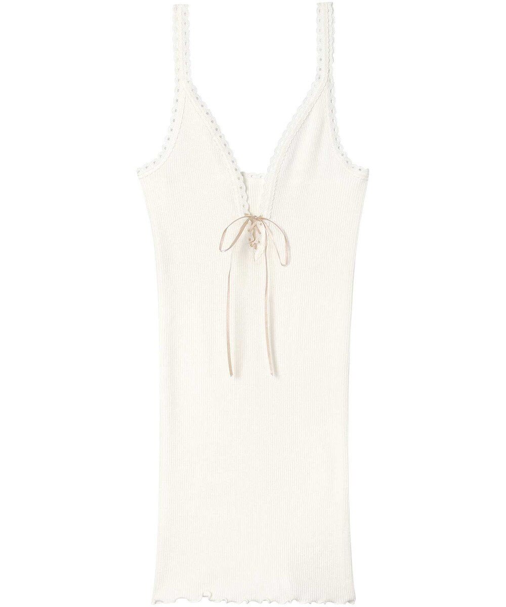 AMPHI あったかインナー 薄手 リブ素材 キャミソール UWF160 アンフィ／ワコール 