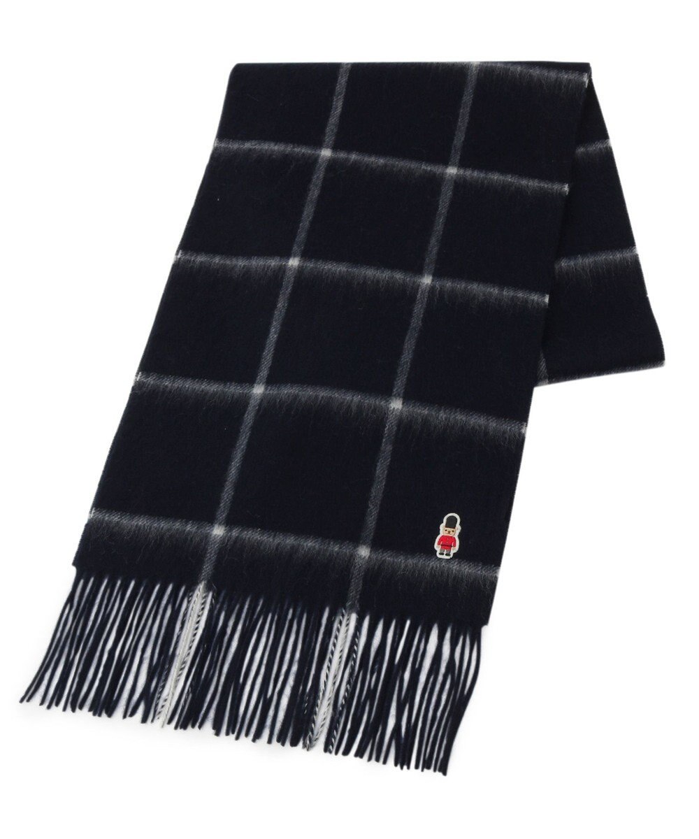 MOONBAT 【WEB限定】MACKINTOSH PHILOSOPHY ウール100%バッキンガムベア チェックマフラー (パッケージ付き) 