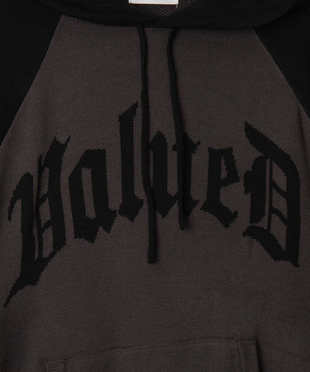 WEGO グラフィックニットパーカー 