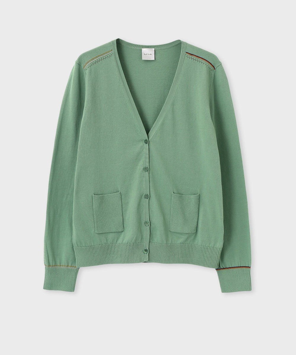 Paul Smith 【洗える】Signature Stripe アイレット カーディガン 