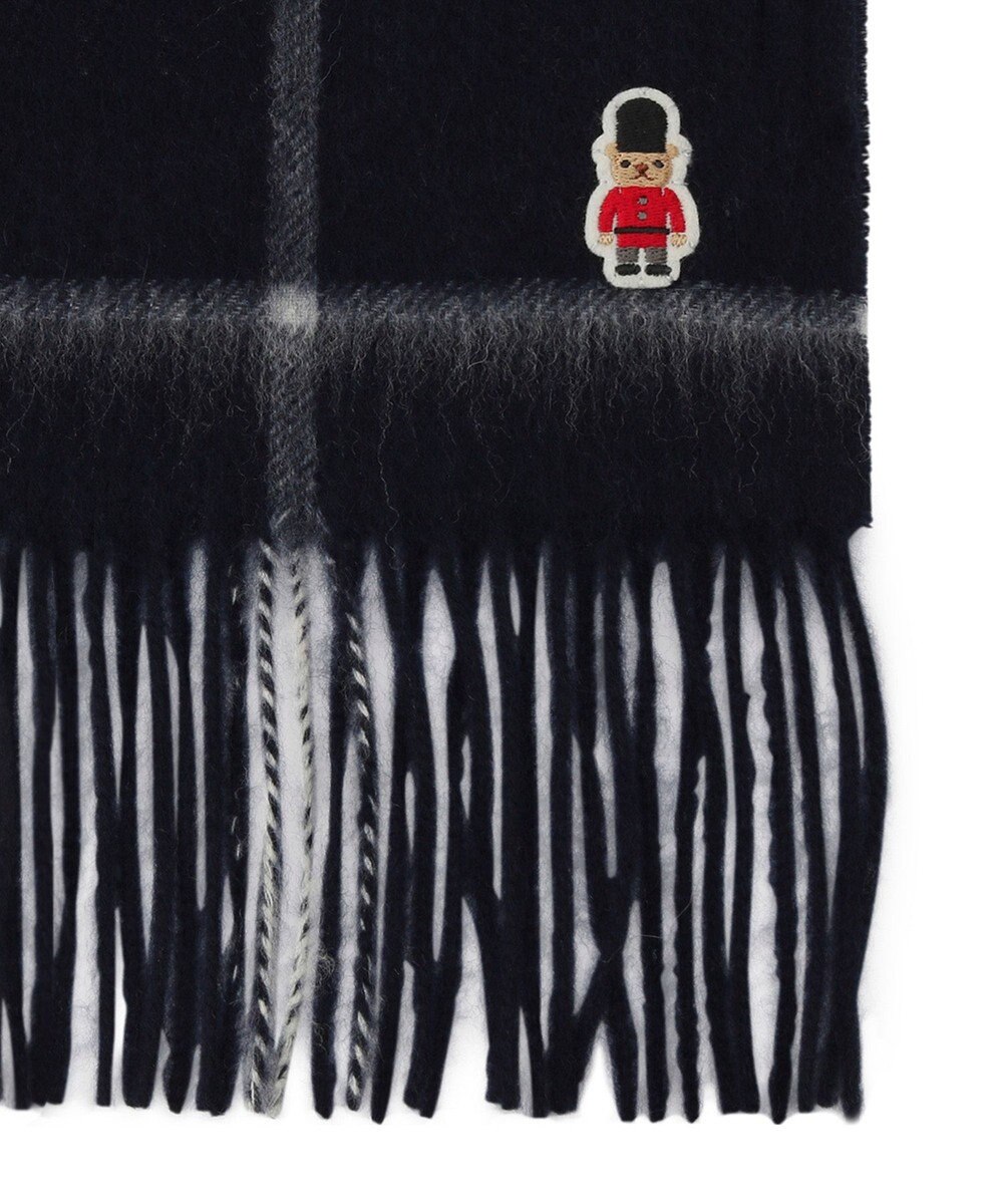 MOONBAT 【WEB限定】MACKINTOSH PHILOSOPHY ウール100%バッキンガムベア チェックマフラー (パッケージ付き) 