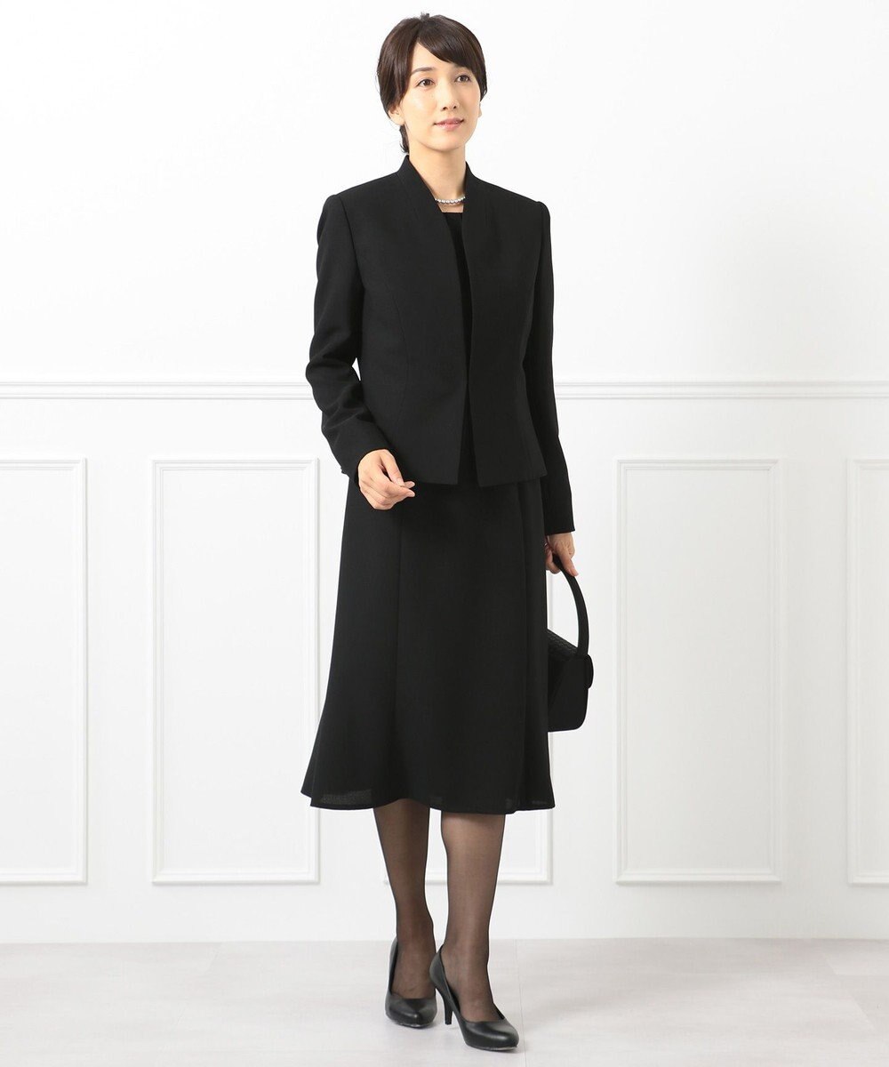 自由区 FORMAL 【前開きワンピース】ネルファータリンググログラン ジャケット+ワンピース 