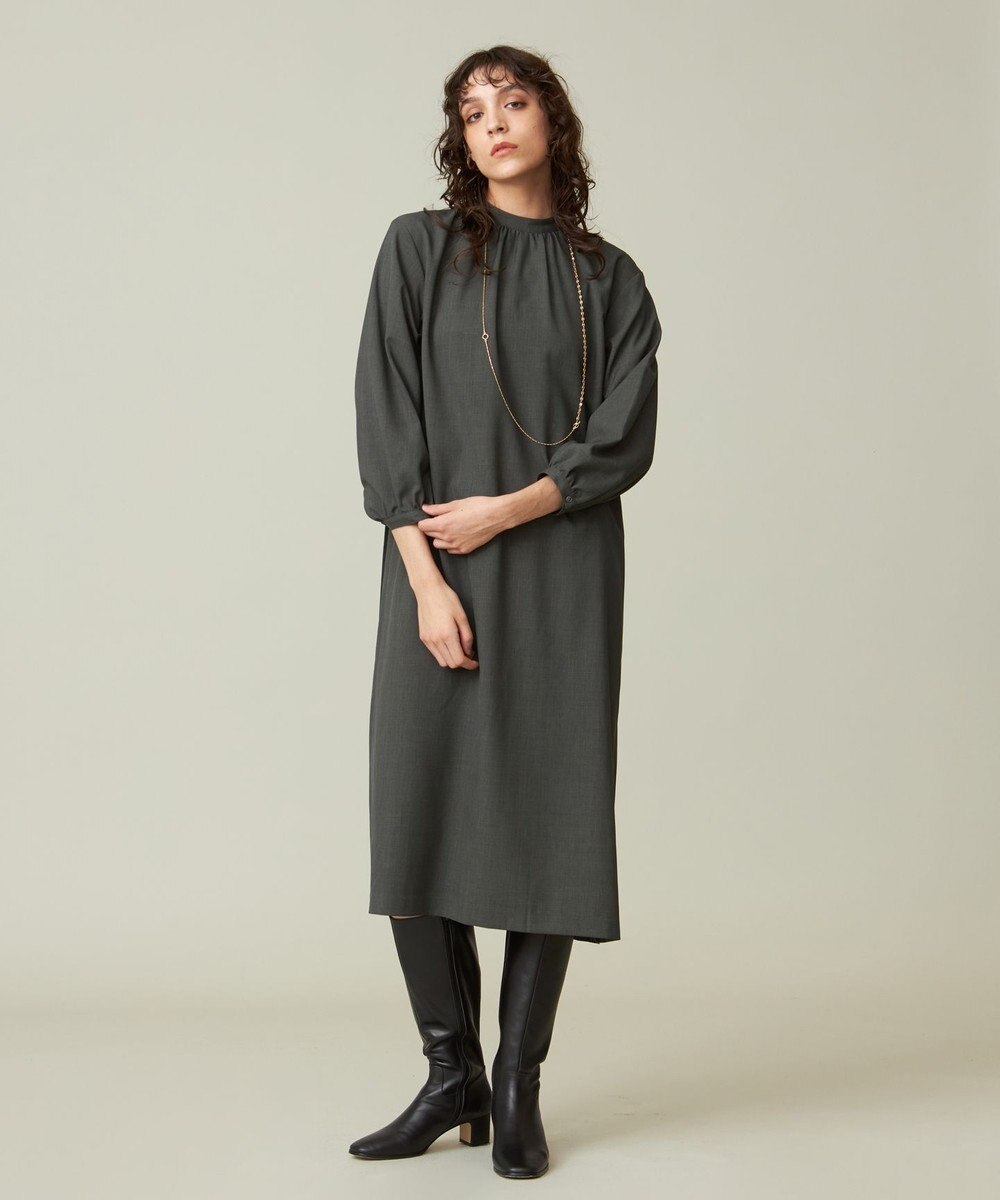 J.PRESS YORK STREET 【WOMEN】バックプリーツワンピース 