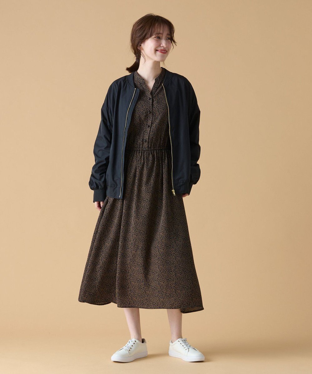 ANY 【洗濯機可能/撥水】MA-1 ギャザーブルゾン 