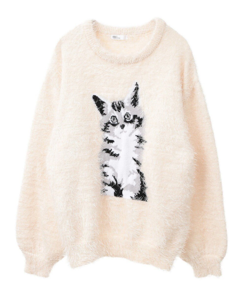 CRAFT STANDARD BOUTIQUE アニマルシャギーニットプルオーバー 
