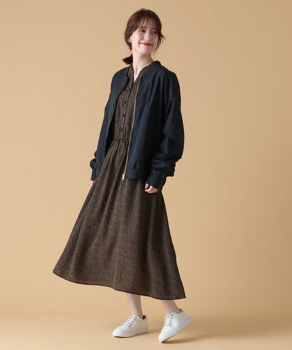 ANY 【洗濯機可能/撥水】MA-1 ギャザーブルゾン 